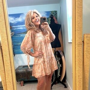 Shore, Lux Gold Threaded,Completely Lined Dress, Absolutely Gorgeous, Size XS